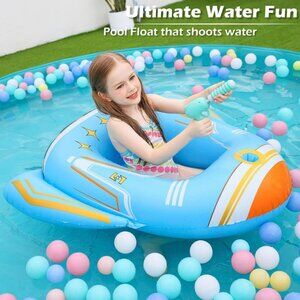 NEW Swimming Pool Float with Water Squirt Gun For Kids